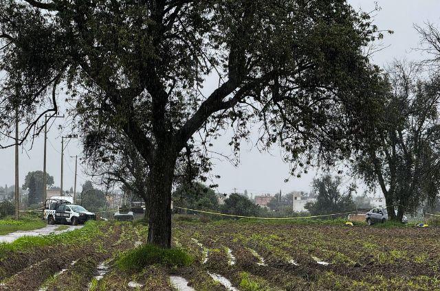 Lugar donde hallaron los cadáveres en Coronango