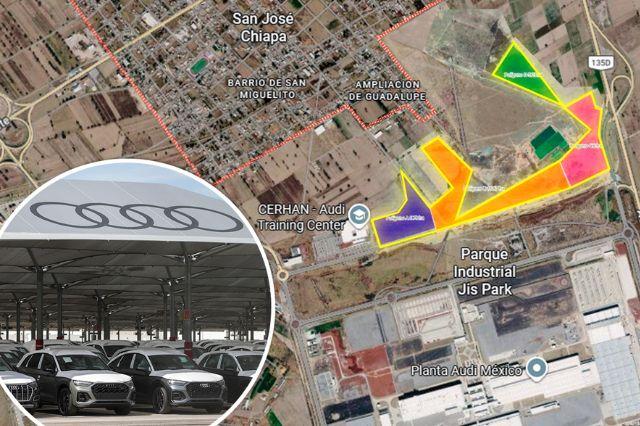 Vista aérea del Parque Industrial de Audi y nuevo polo de reciclaje
