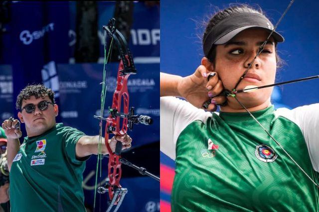 México gana plata en equipos mixtos de tiro con arco en Chengdú 2025