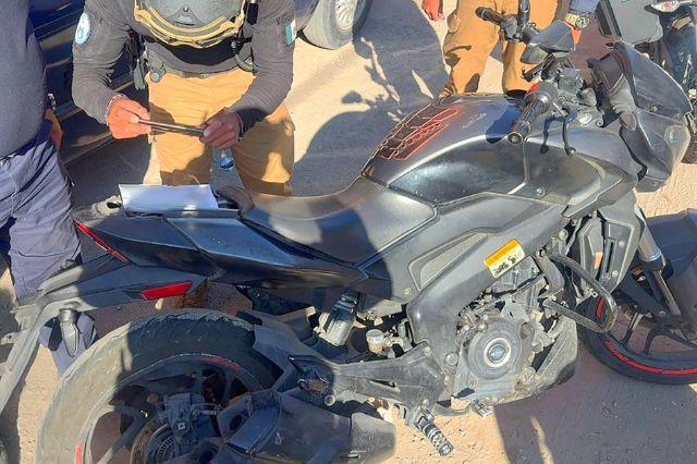 Moto robada en Texmelucan 