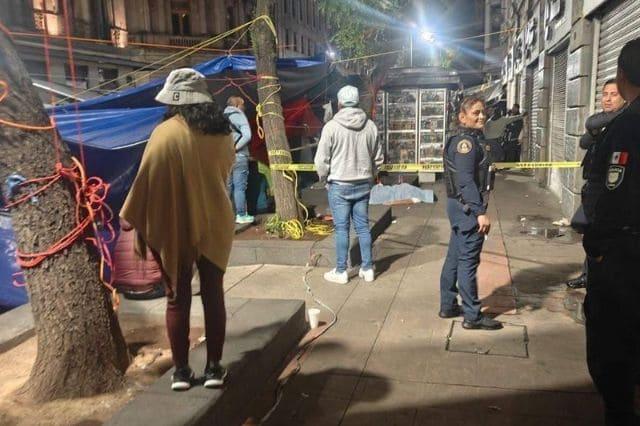 Plantón de docentes del CNTE en la CDMX