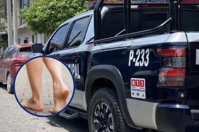 Mujer escapa