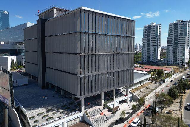 Vista aérea del nuevo edificio que será la sede de la Secretaría de Finanzas