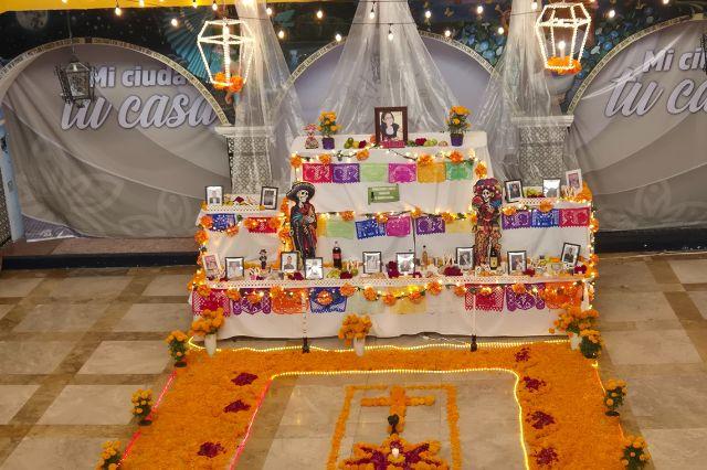 Ofrenda para reporteros en Atlixco