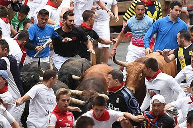 La manera tan compacta en que corrieron los “nuñezdelcubillo” permitió a muchos corredores seguir el buen trote de los toros