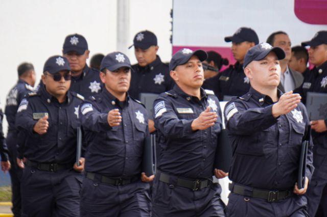 Elementos de la policía municipal formados