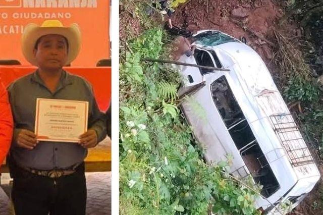 Vuelca combi pirata en Ahuacatlán