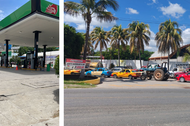 Acatlán se queda sin gasolina