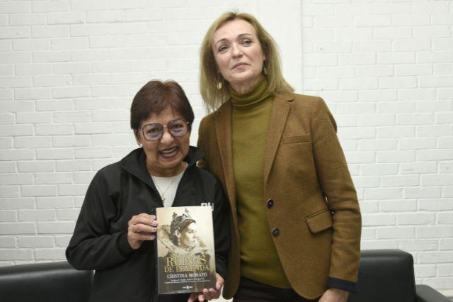 Rectora de la BUAP, Lilia Cedillo, y la escritora española, Cristina Morató