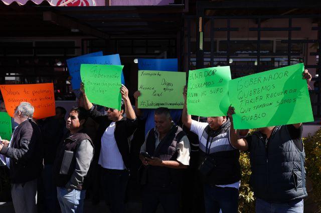 Protesta transportistas en la SMT