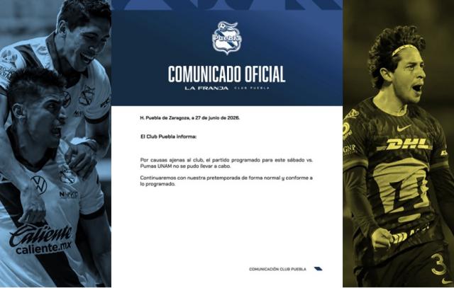 Mediante un comunicado, la Franja dio a conocer la cancelación del juego