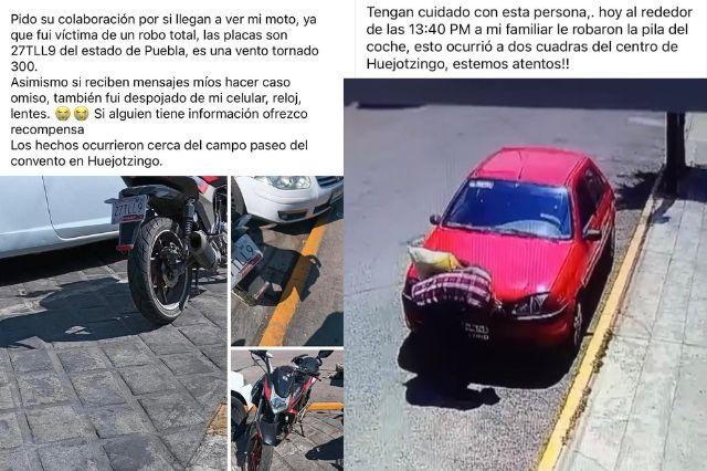 Robos en Huejotzingo