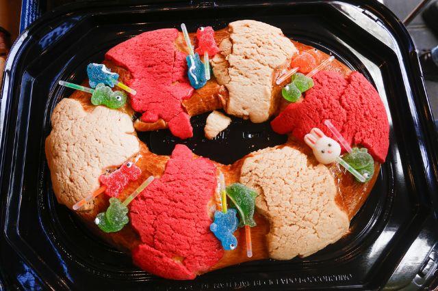 Rosca de reyes hecha en Puebla
