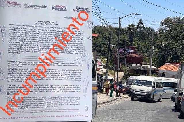 Anuncian tercer bloqueo en la Teziutlán-Nautla 
