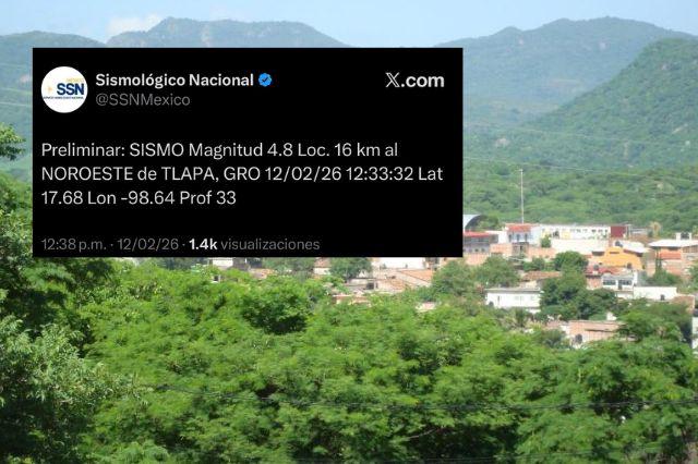 Sismo de 4.8 sacude la Mixteca