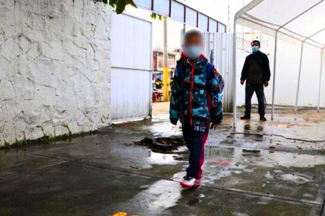 Menor, estudiante en escuela de Puebla