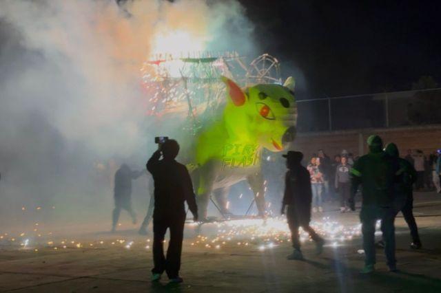 Quema de torito en Tepontla 