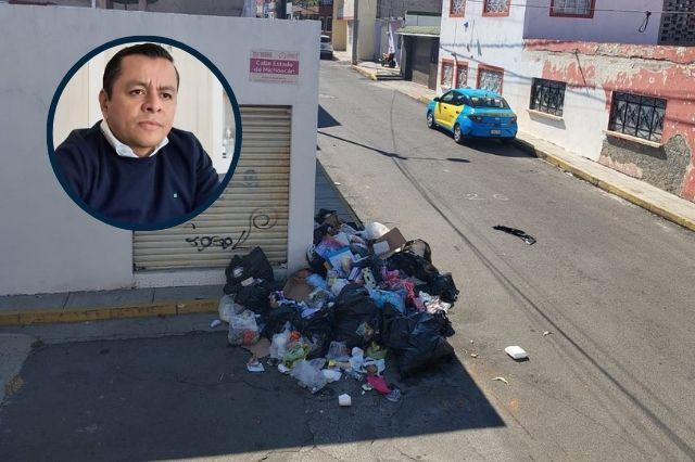 basura fuera de horario en Texmelucan 