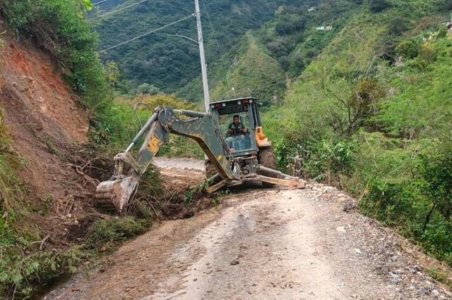Trabajos de limpieza en comunidades de Puebla afectadas por las lluvias