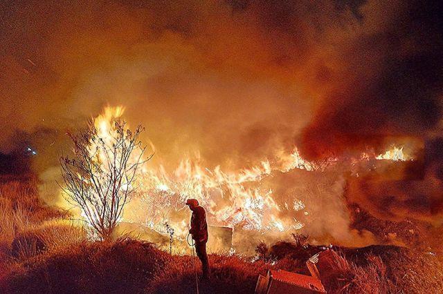 Triple incendio en Cuapiaxtla