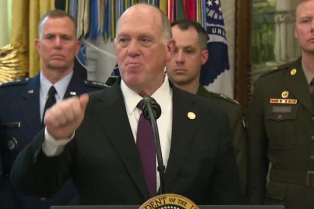 Tom Homan, Zar de la Frontera de la Casa Blanca