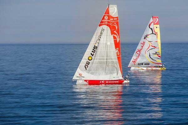 Batalla naval para entrar los primeros a la meta, final de la etapa; pelea “vela con vela”, para alcanzar el primer puesto