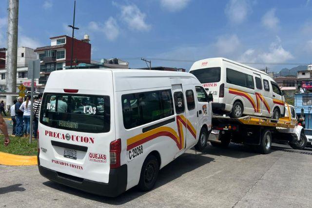 Transporte público irregular en Teziutlán 