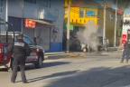 Policías y bomberos en la colonia Guadalupe HIdalgo