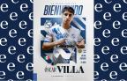Publicación oficial del club que anuncia la llegada de Villa