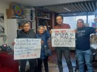 Protesta por el despido de Marx Arriaga en la SEP