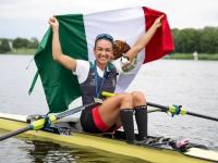 Kenia Lechuga gana oro histórico en Copa del Mundo de Remo