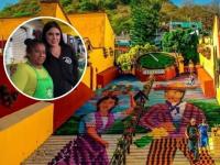 Actriz de La Rosa de Guadalupe visita tacos placeros de Atlixco