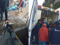 Albañil resulta lesionado
