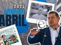 Imagen del gobernador Alejandro Armenta con la leyenda anuario 2025 Abril 