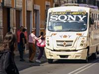 Unidad del transporte público en Puebla
