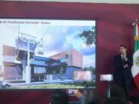Presentación del cablebús y Alejandro Armenta a un lado