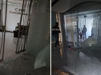 Oficinas dañadas por asalto 