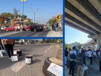 Bloqueos en avenida Margaritas, rumbo a 11 Sur