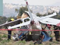 Cae avioneta en Huejotzingo