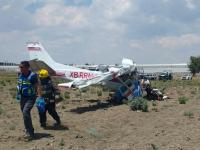 Cae avioneta en Puebla