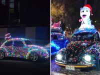 La caravana de vochos y combis iluminados suma una segunda fecha en Puebla