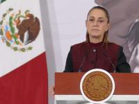 Claudia Sheinbaum durante la mañanera del pueblo de este miércoles
