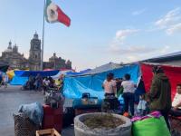 Paro de la CNTE en el Zócalo de la CDMX