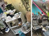 Afectaciones en comercios de la 2 Oriente casi esquina con bulevar héroes 5 de Mayo