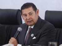 Gobernador Alejandro Armenta en conferencia 