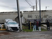 Patrulla de la Guardia Nacional es embestida por el tren en Tepeaca