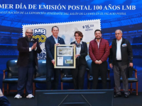 Correos de México lanza timbre por centenario de la LMB