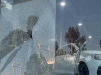 Dan cristalazo a concesionaria Honda de Vía Atlixcáyotl; no logran robo 