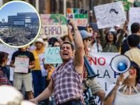 Manifestación en el centro de Puebla por defensa de árboles