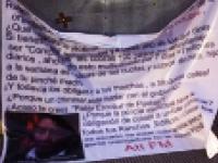 Narcomanta contra el líder de la 28 de Octubre, Rubén Sarabia, Simitrio